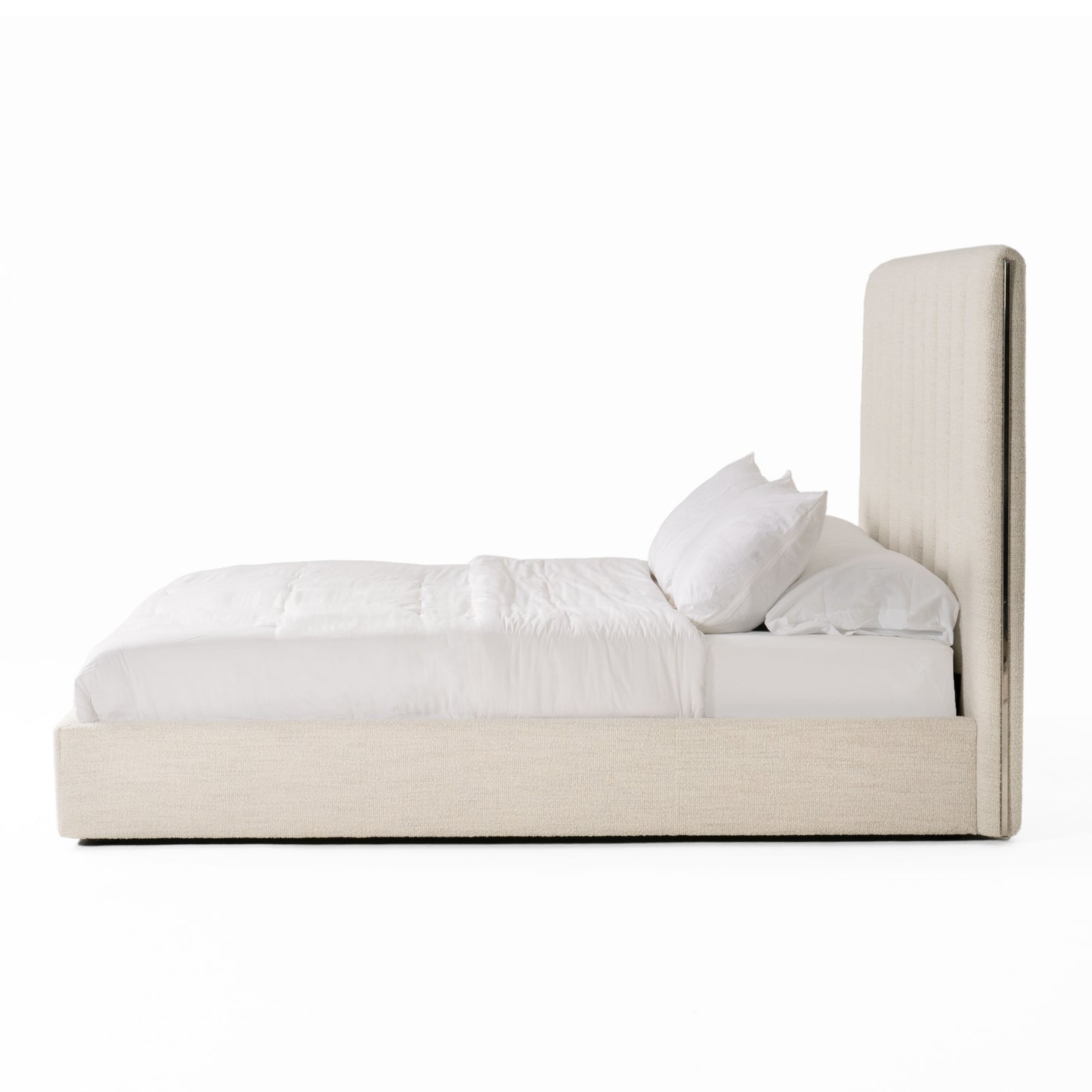 Modrest Valhalla Contemporary White Fabric Bed