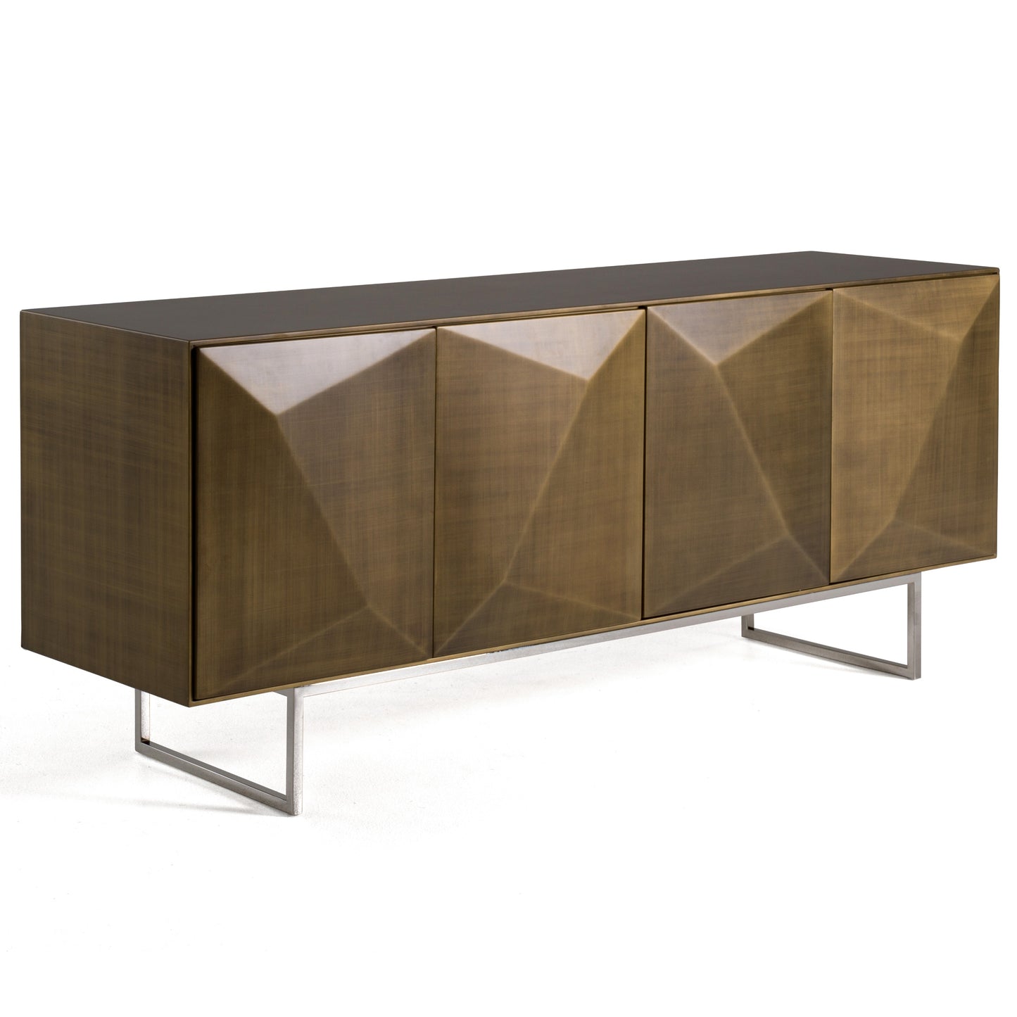 Modrest Vanguard Modern Antique Brass Buffet