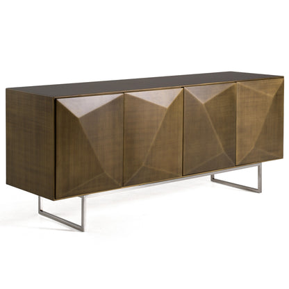 Modrest Vanguard Modern Antique Brass Buffet