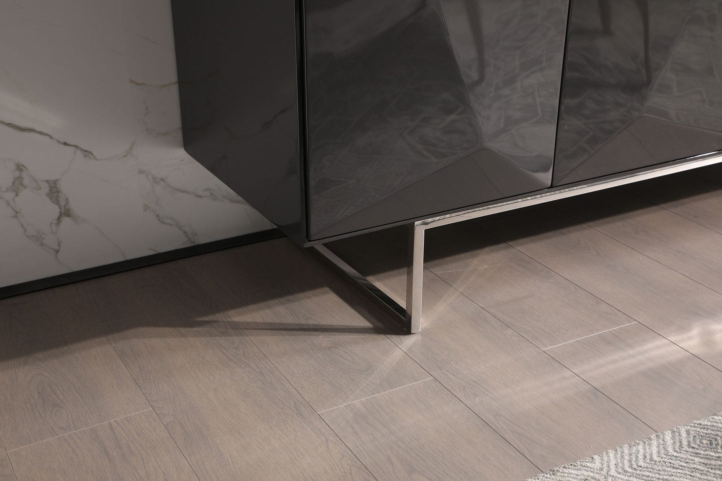Modrest Vanguard Modern Dark Grey High Gloss Buffet
