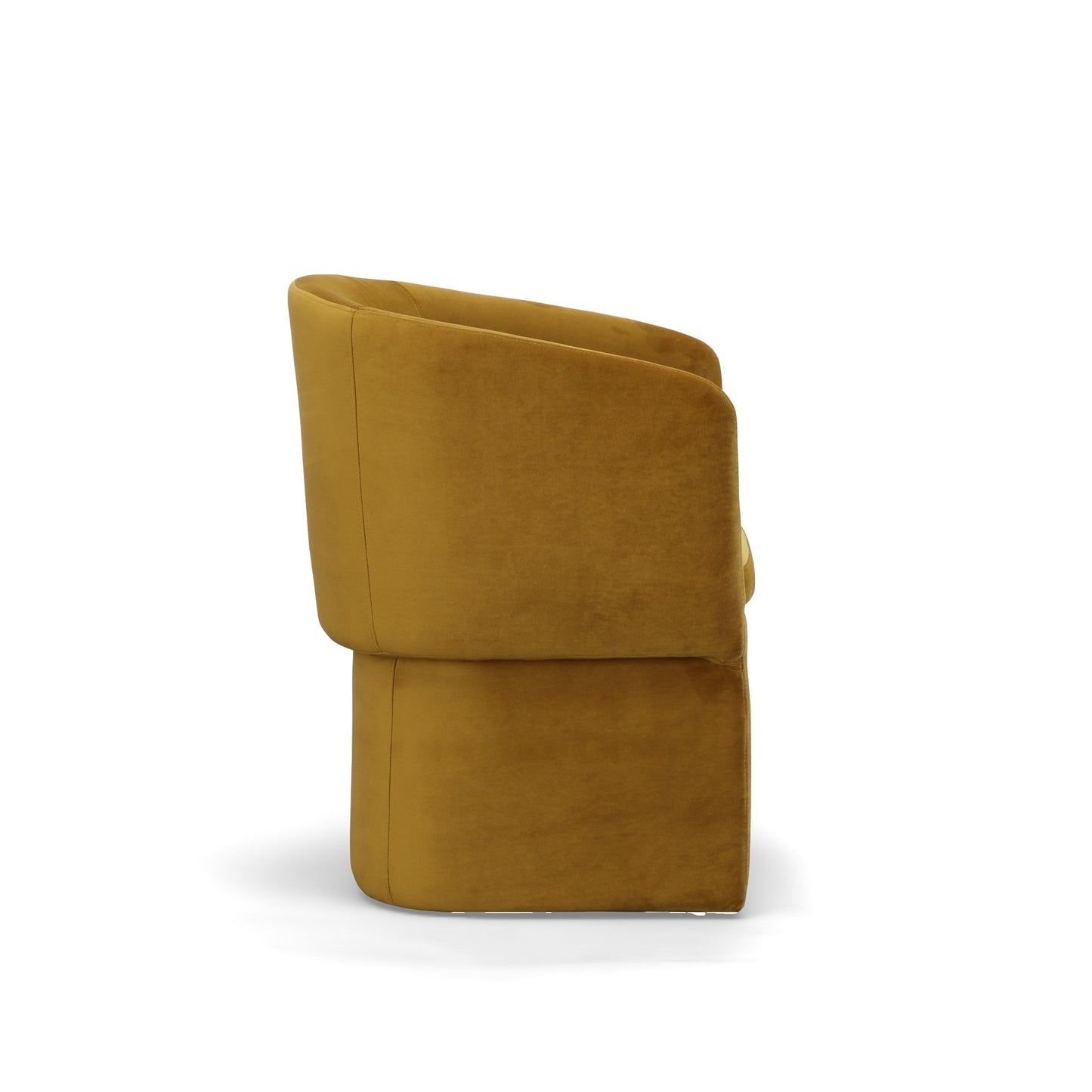 Modrest Vassar Burnt Umber Velvet Dining Chair