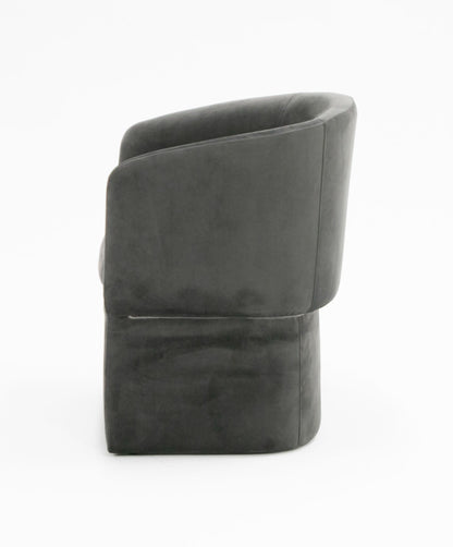 Modrest Vassar Modern Grey Velvet Dining Chair