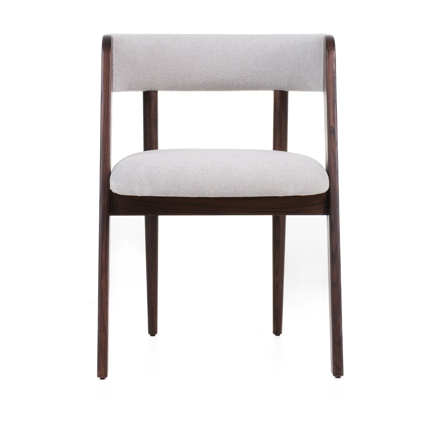 Modrest Vegas Modern Light Grey Walnut Oak Dining Chair