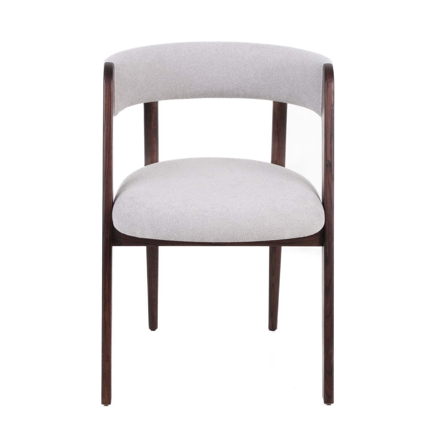 Modrest Vegas Modern Light Grey Walnut Oak Dining Chair
