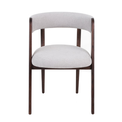 Modrest Vegas Modern Light Grey Walnut Oak Dining Chair