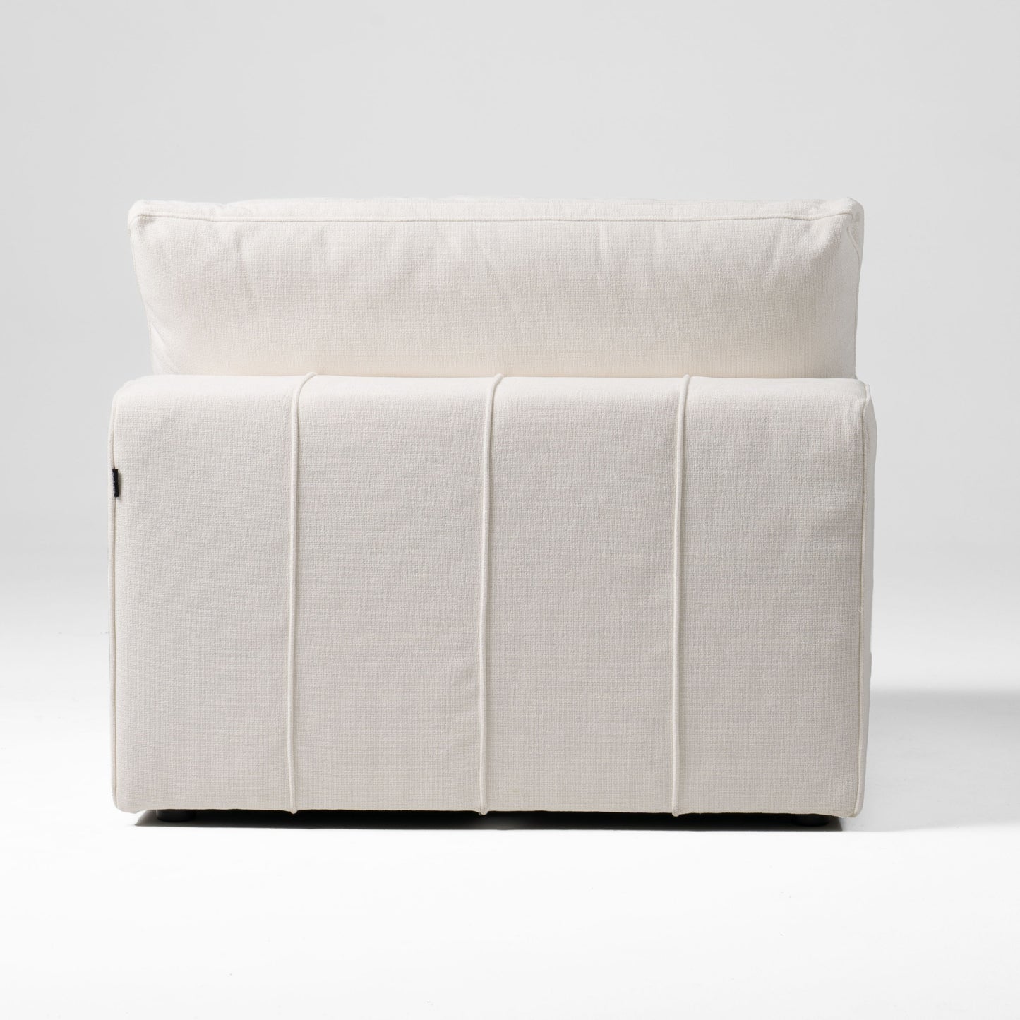 Divani Casa Vicki Modern Off-White Fabric Modular Armless Seat