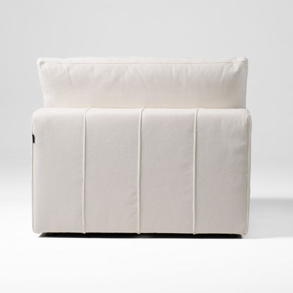Divani Casa Vicki Modern Off-White Fabric Modular Armless Seat
