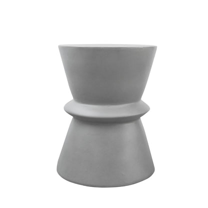 Modrest Ramos Modern Grey Concrete Round Stool