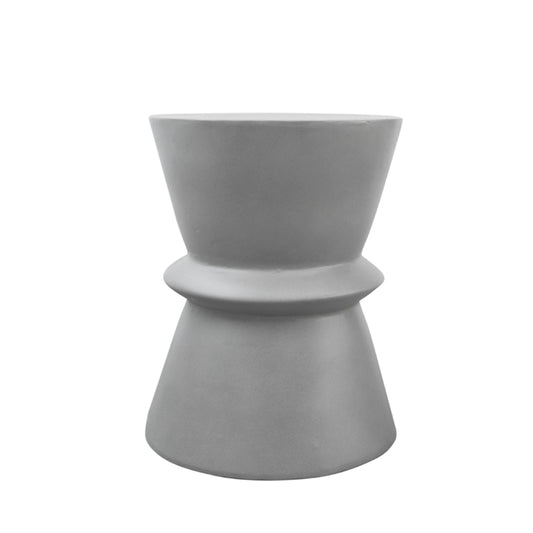 Modrest Ramos Modern Grey Concrete Round Stool