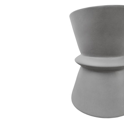 Modrest Ramos Modern Grey Concrete Round Stool