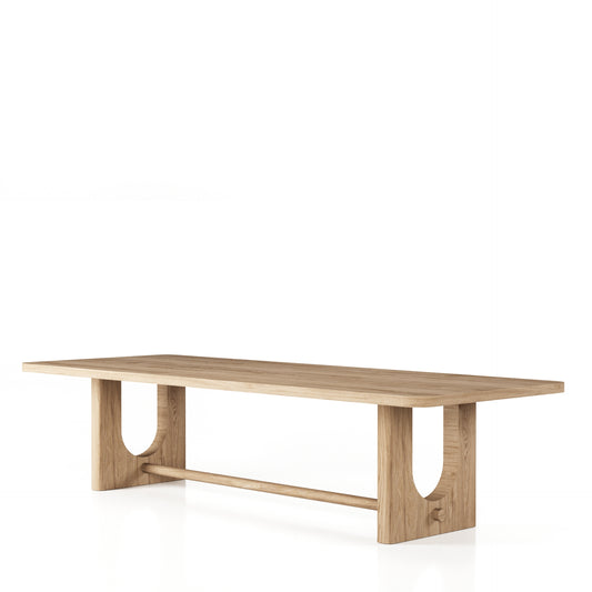Modrest Walz Modern Natural Oak Rectangular Dining Table