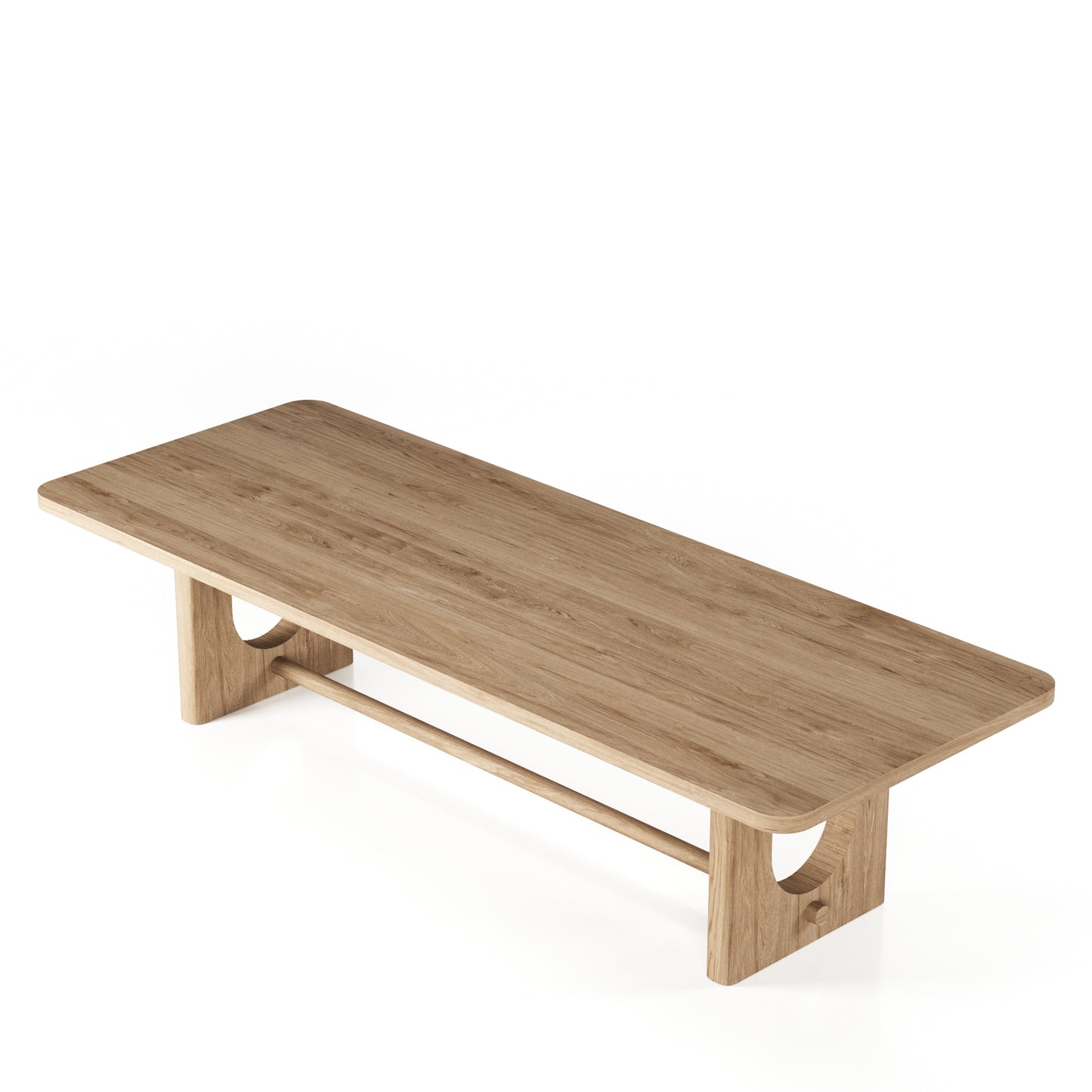 Modrest Walz Modern Natural Oak Rectangular Dining Table