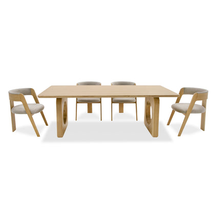 Modrest Washington Modern Natural Oak Rectangular Dining Table