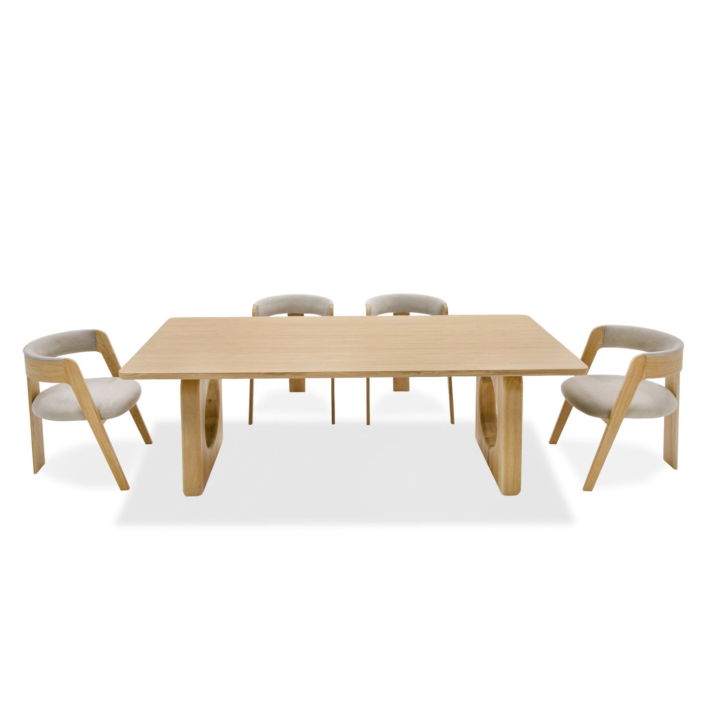 Modrest Washington Modern Natural Oak Rectangular Dining Table