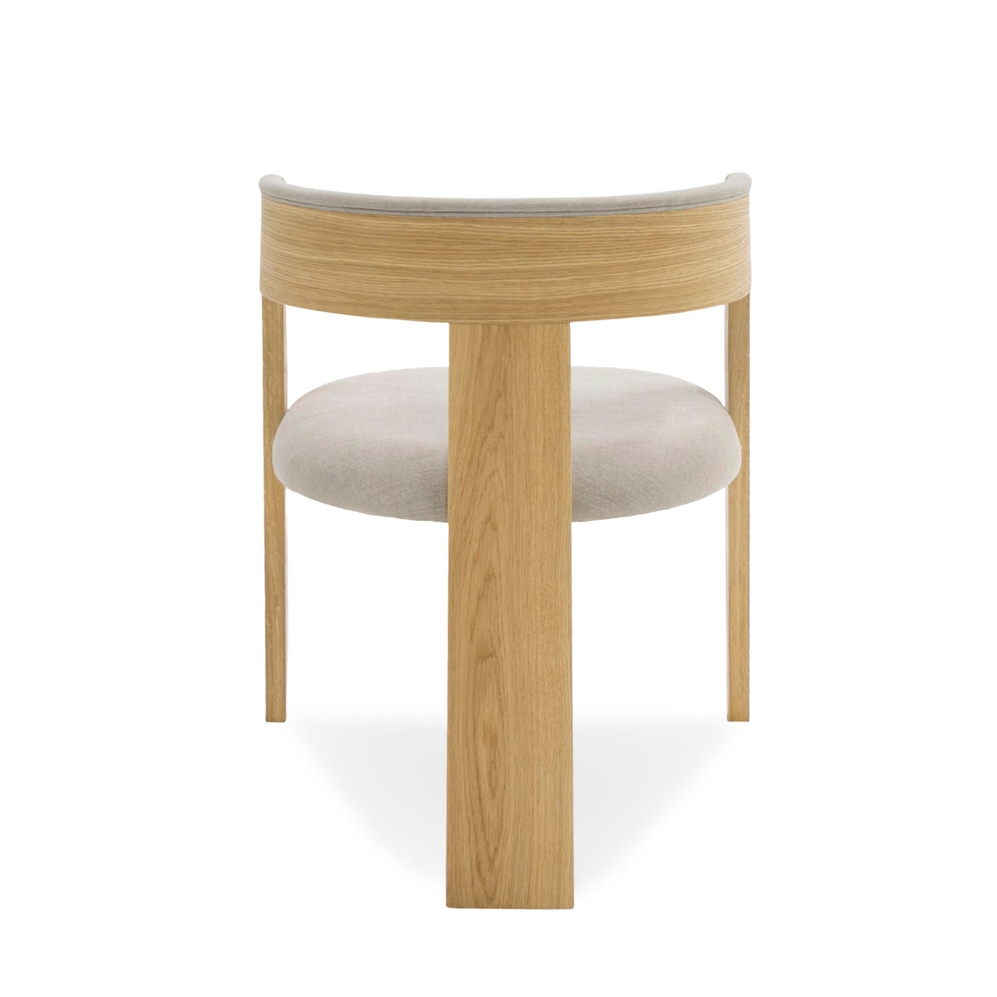 Modrest Washington Modern Grey Fabric Natural Oak Dining Chair