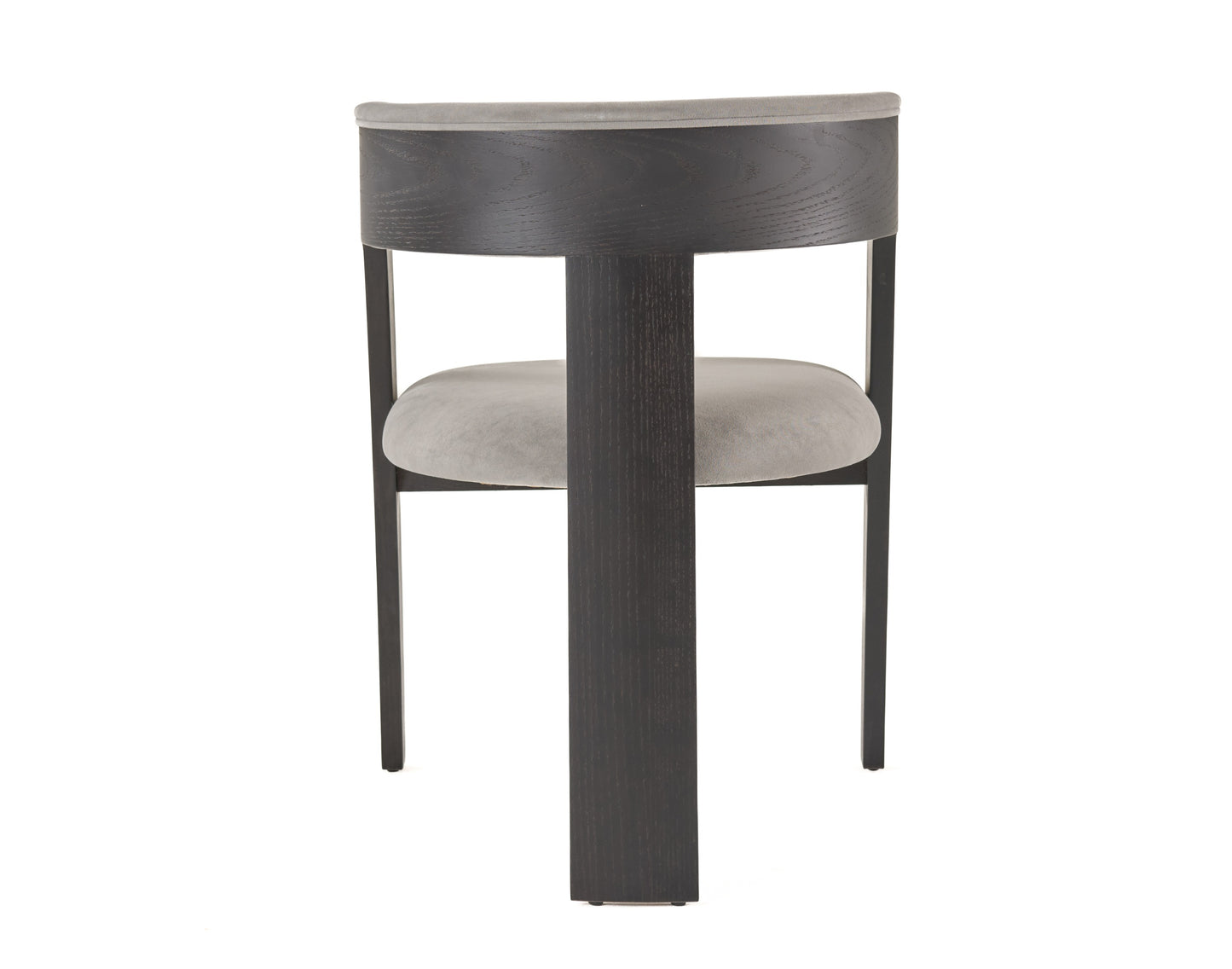 Modrest Washington Modern Grey Fabric Ebony Oak Dining Chair