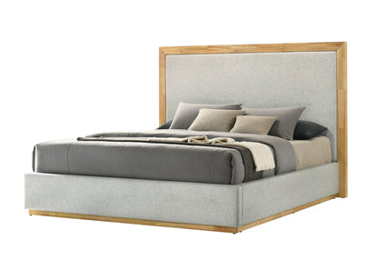 Nova Domus Santa Barbara Modern Grey Fabric Natural Bed