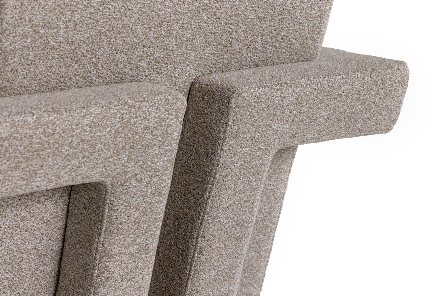 Modrest Wylie Modern Beige Fabric Accent Chair