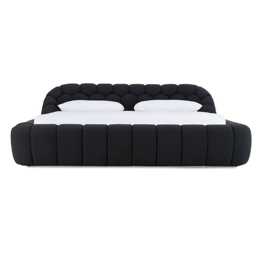 Divani Casa Yolonda Modern Black Fabric Bed