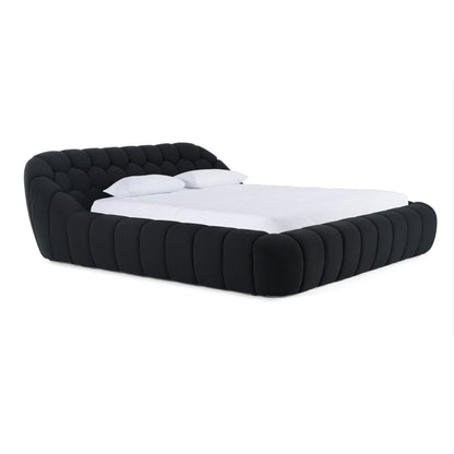 Divani Casa Yolonda Modern Black Fabric Bed