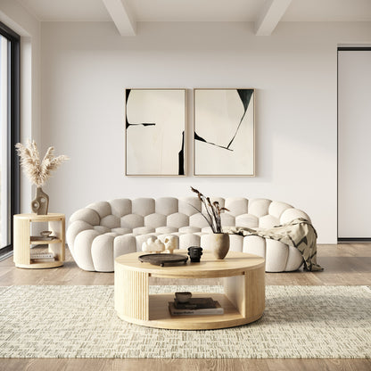 Modrest Jacobson Modern Natural Acacia Coffee Table