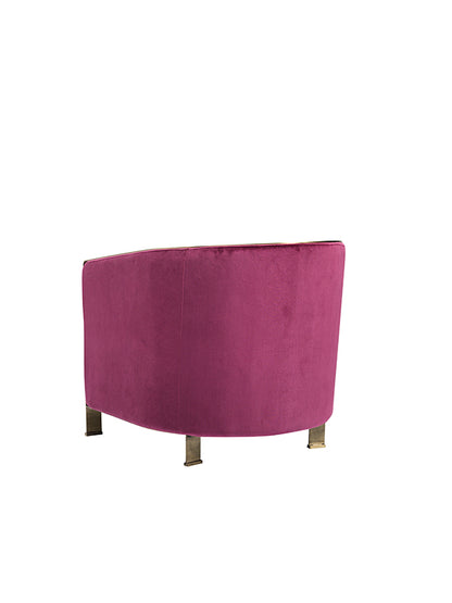 Divani Casa Anthony Modern Pink and Gold Accent Chair