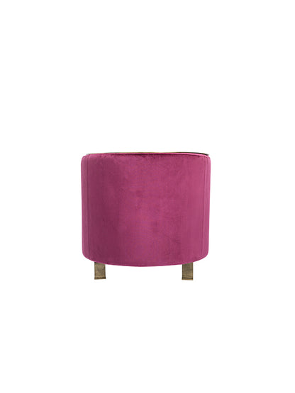 Divani Casa Anthony Modern Pink and Gold Accent Chair